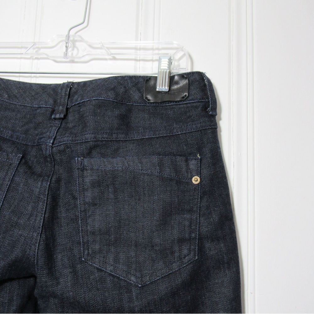 Express Dark Wash Eva Fit & Flare Wide-Leg Denim Jeans Size 10 Short - Picture 4 of 17